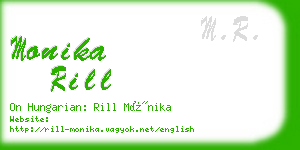 monika rill business card